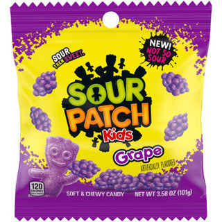 Sour Patch Kids Peg Bag - Grape 12/3.58 oz