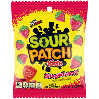 Sour Patch Kids Peg Bag - Strawberry 12/3.6 oz