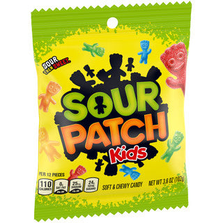 Sour Patch Kids Peg Bag - Sour 12/3.6 oz