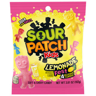 Sour Patch Kids Peg Bag - Lemonade Fest 12/3.61 oz