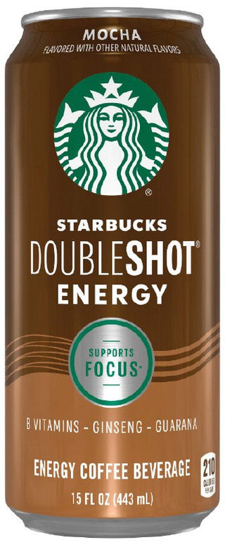 Starbucks Coffee Doubleshot Energy Mocha Can 12/15.5 oz