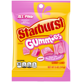Starburst Peg Bag - All Pink Gummies 12/5 oz
