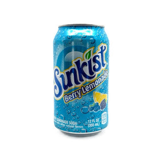 Sunkist Berry (Blue) Lemonade Can 24/12 oz