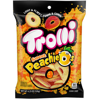 Trolli Peg Bag - Sweet Peachie-Os 12/4.25 oz