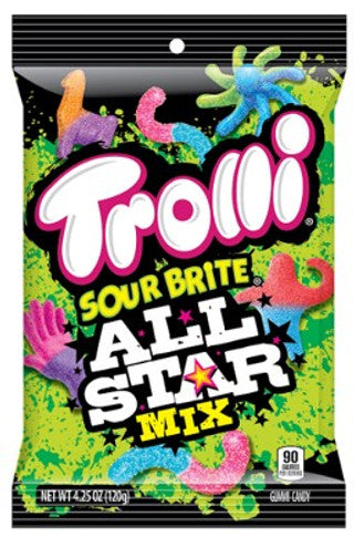 Trolli Peg Bag - Sour Brite All Star Mix 12/4.25 oz