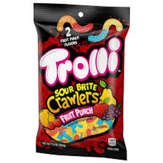 Trolli Peg Bag - Sour Brite Crawlers Fruit Punch 12/5 oz